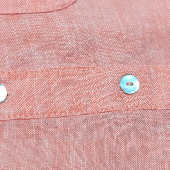 Jones New York pink 100% linen blouse - Picture 4 of 8